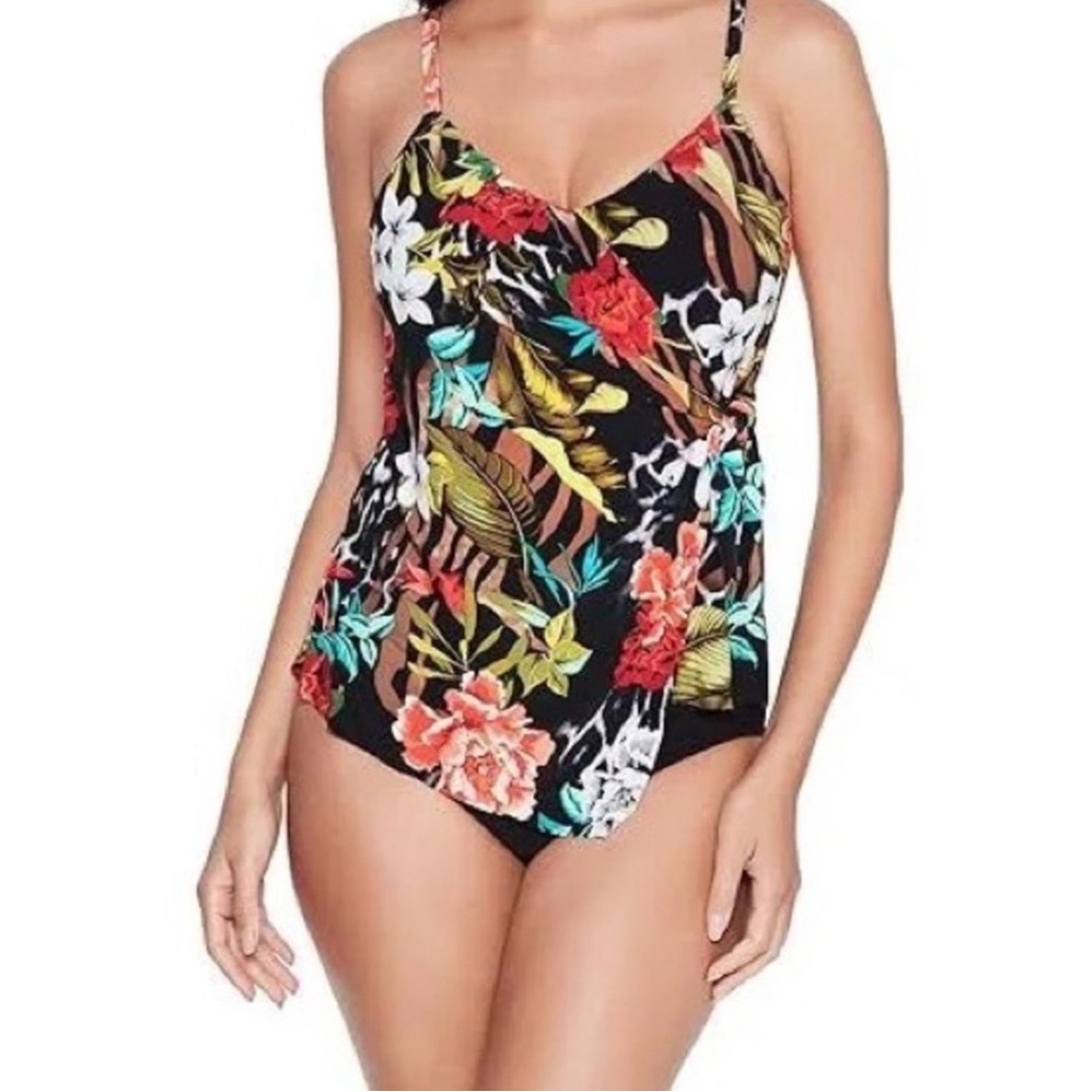 Magicsuit Muse Carma Tankini Swim Top in‎ Multi.
